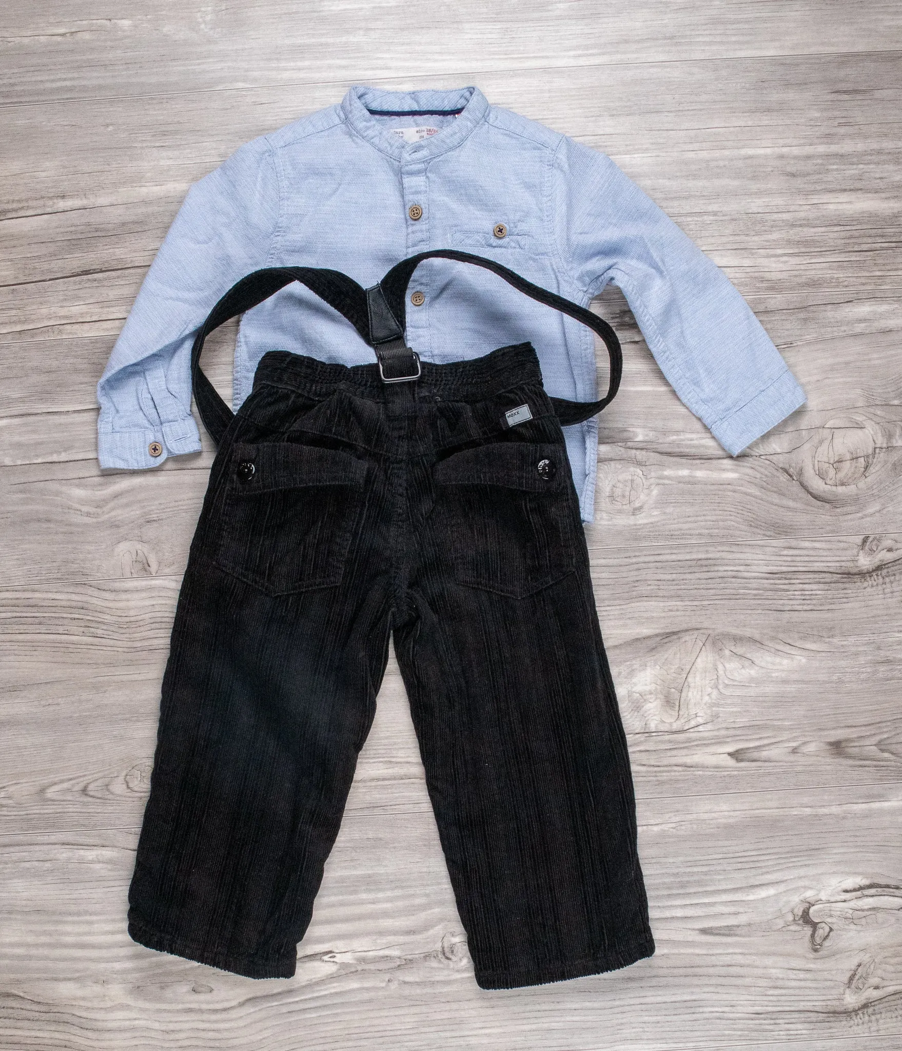 BABY BOY SIZE 18/24 MONTHS - ZARA & Baby MEXX, 2 Piece Mix N Match Fall Outfit EUC B23