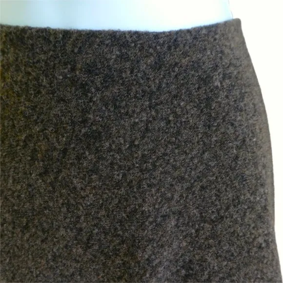 Bailey 44 Trumpet Midi Skirt Brown Pull On Textured USA M