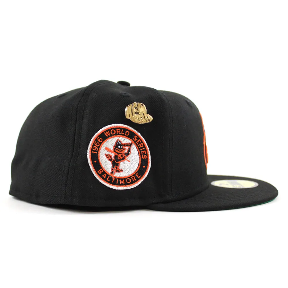 Baltimore Orioles 1966 World Series New Era 59Fifty Fitted Hat (59FIFTY DAY - Team color Green Under Brim)