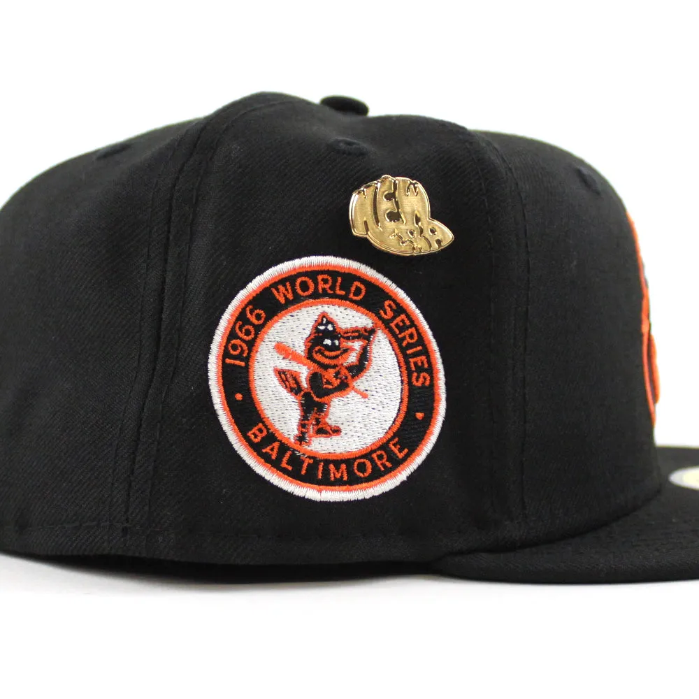 Baltimore Orioles 1966 World Series New Era 59Fifty Fitted Hat (59FIFTY DAY - Team color Green Under Brim)