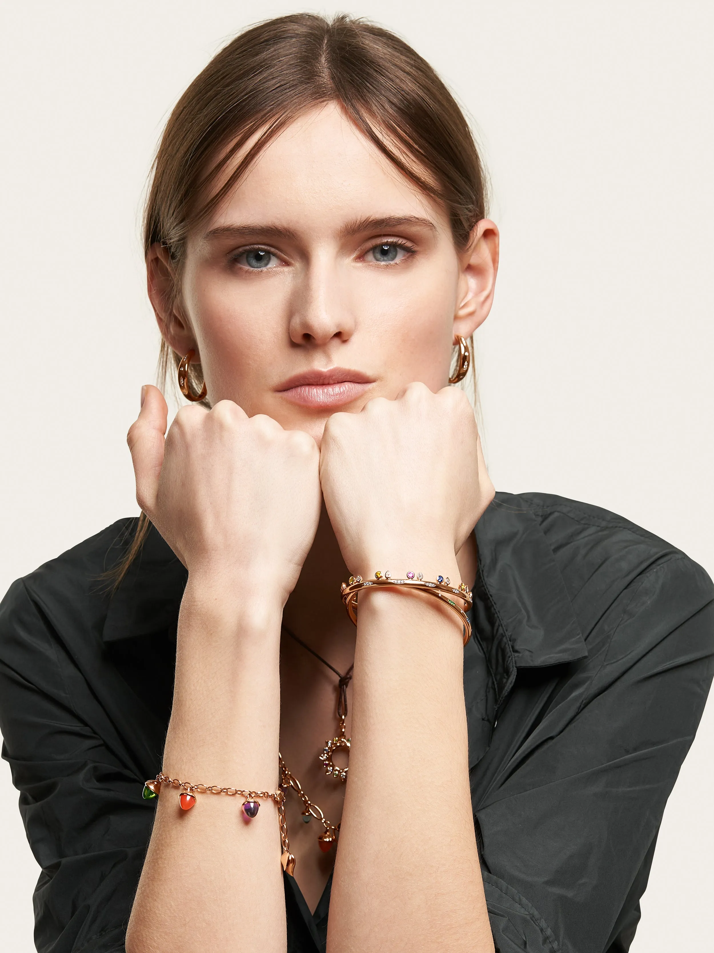 Bangle GYPSY 'Candy' 17 cm 18K rose gold