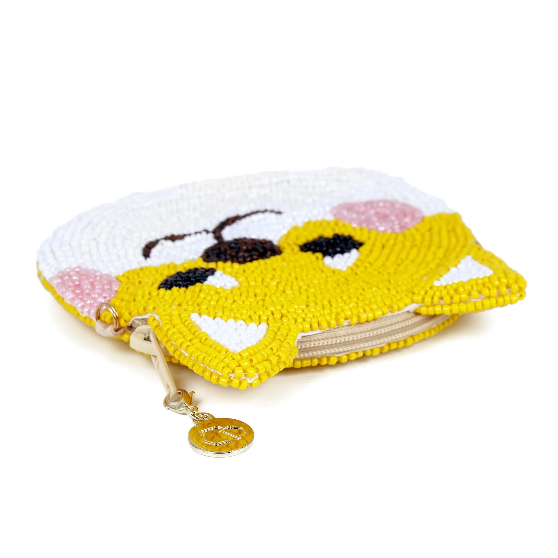 Beaded Coin Purse - Shiba (Yellow)