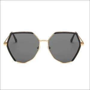 Benedict Metallic Black Golden Aviators