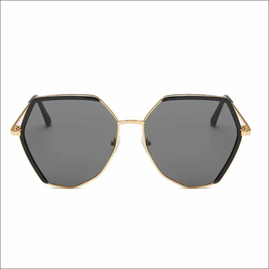 Benedict Metallic Black Golden Aviators