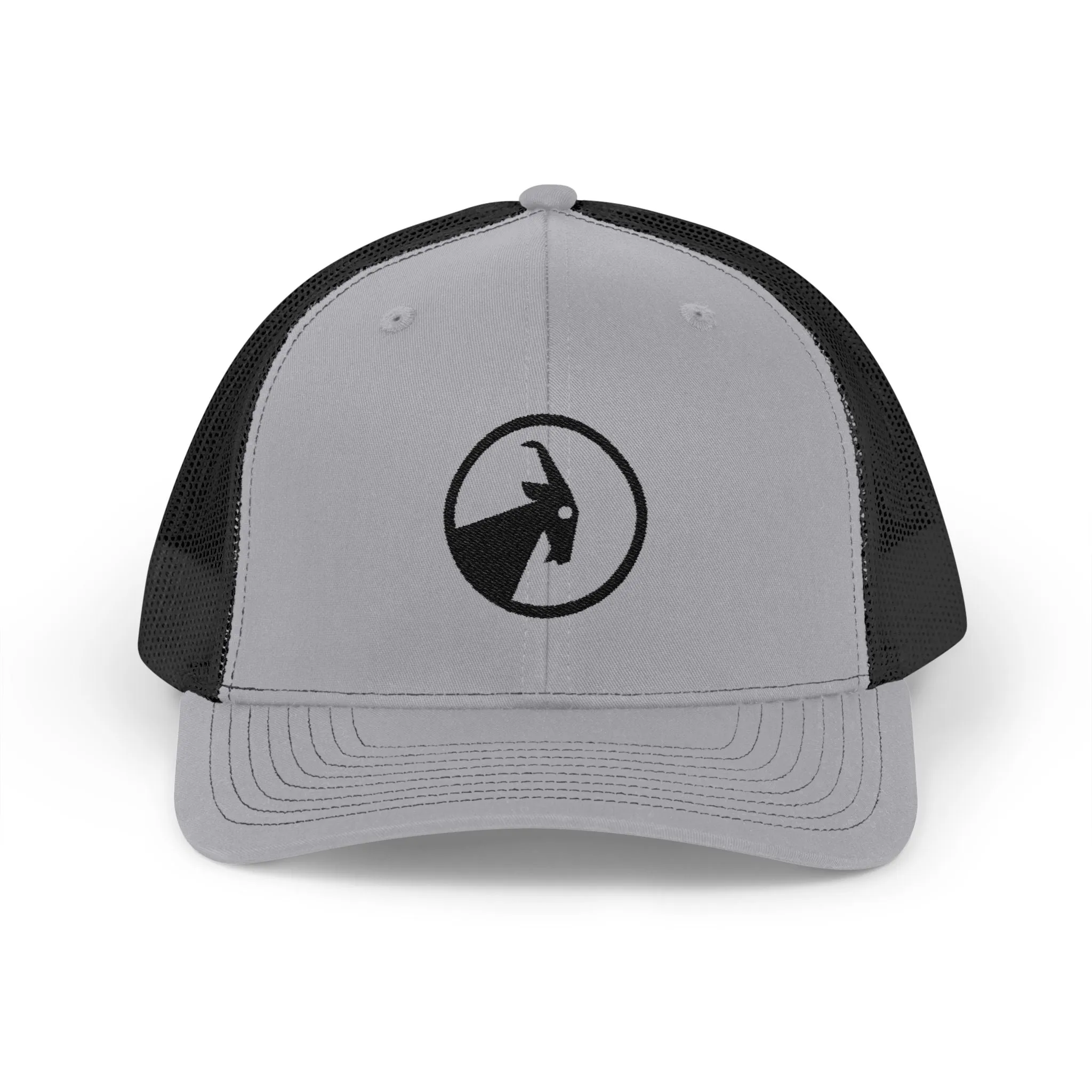 BILLY Snapback Trucker Cap (Black Goat - Embroidery) — AVAILABLE IN 8 COLORS