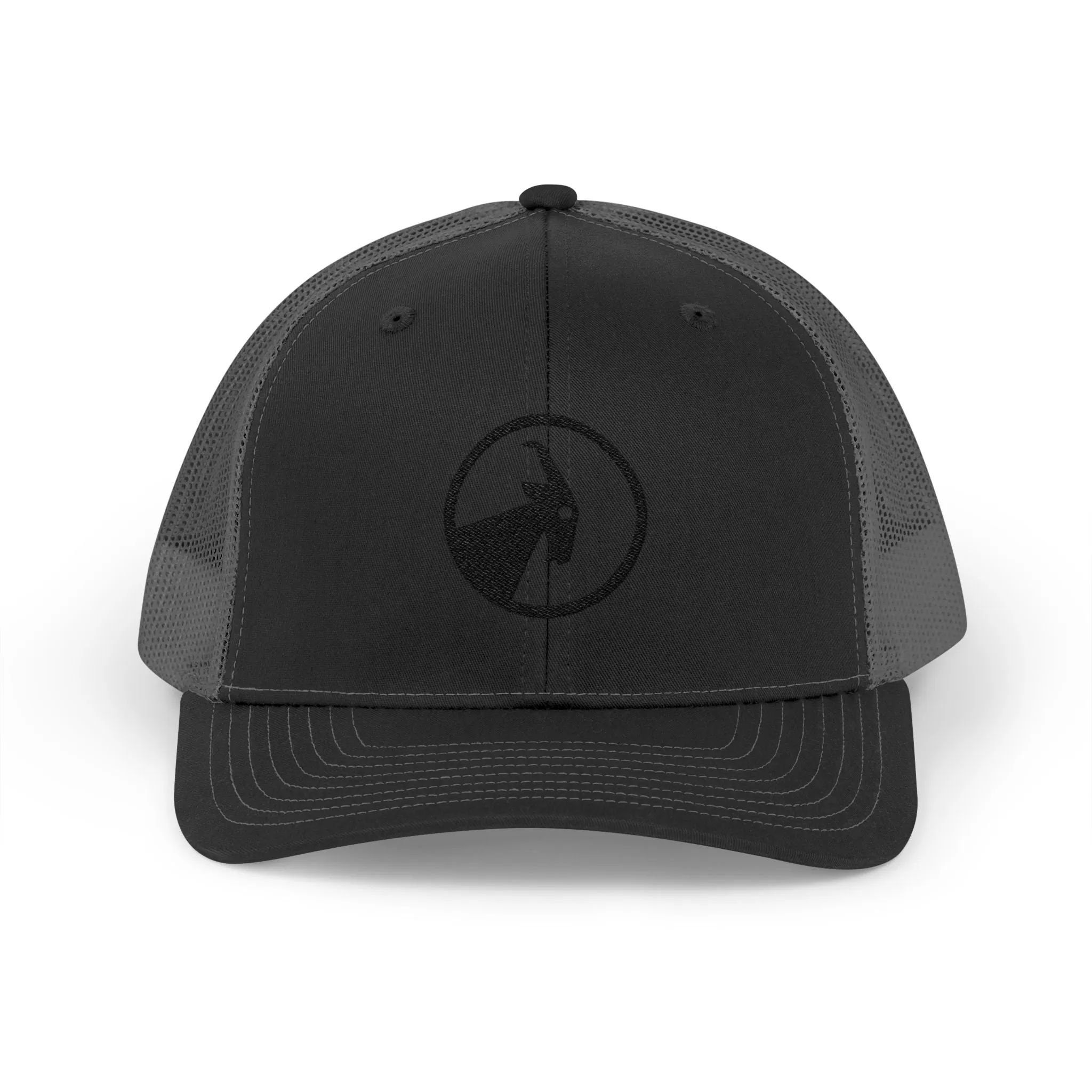 BILLY Snapback Trucker Cap (Black Goat - Embroidery) — AVAILABLE IN 8 COLORS