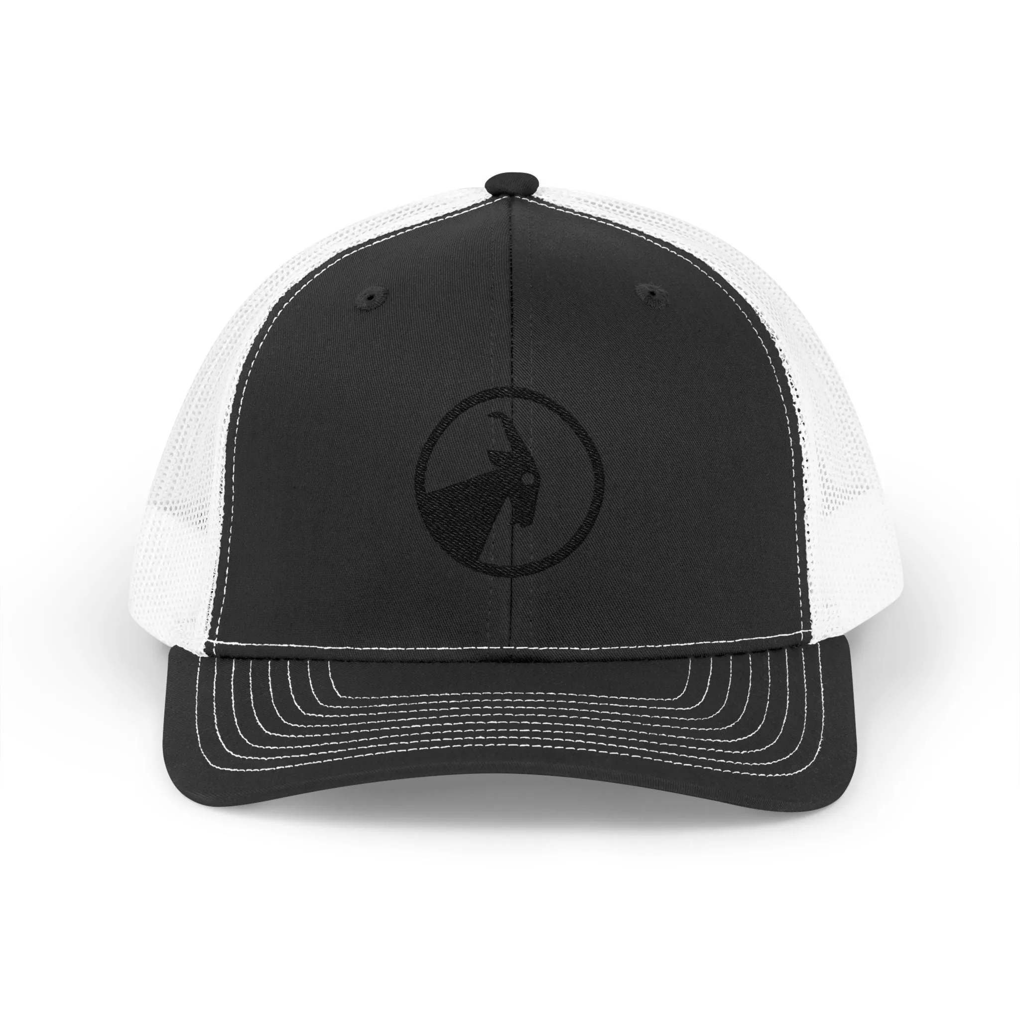 BILLY Snapback Trucker Cap (Black Goat - Embroidery) — AVAILABLE IN 8 COLORS