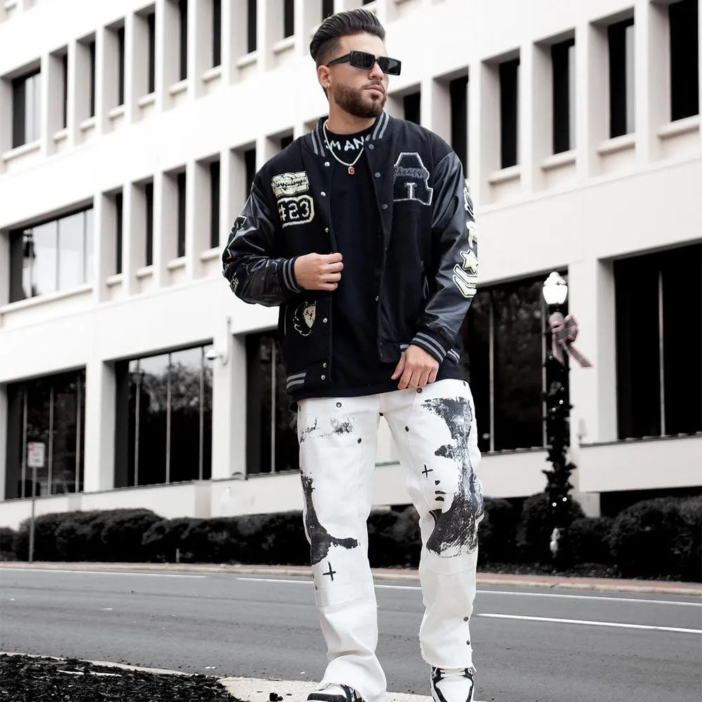 Black Wool Embroidered Jacket