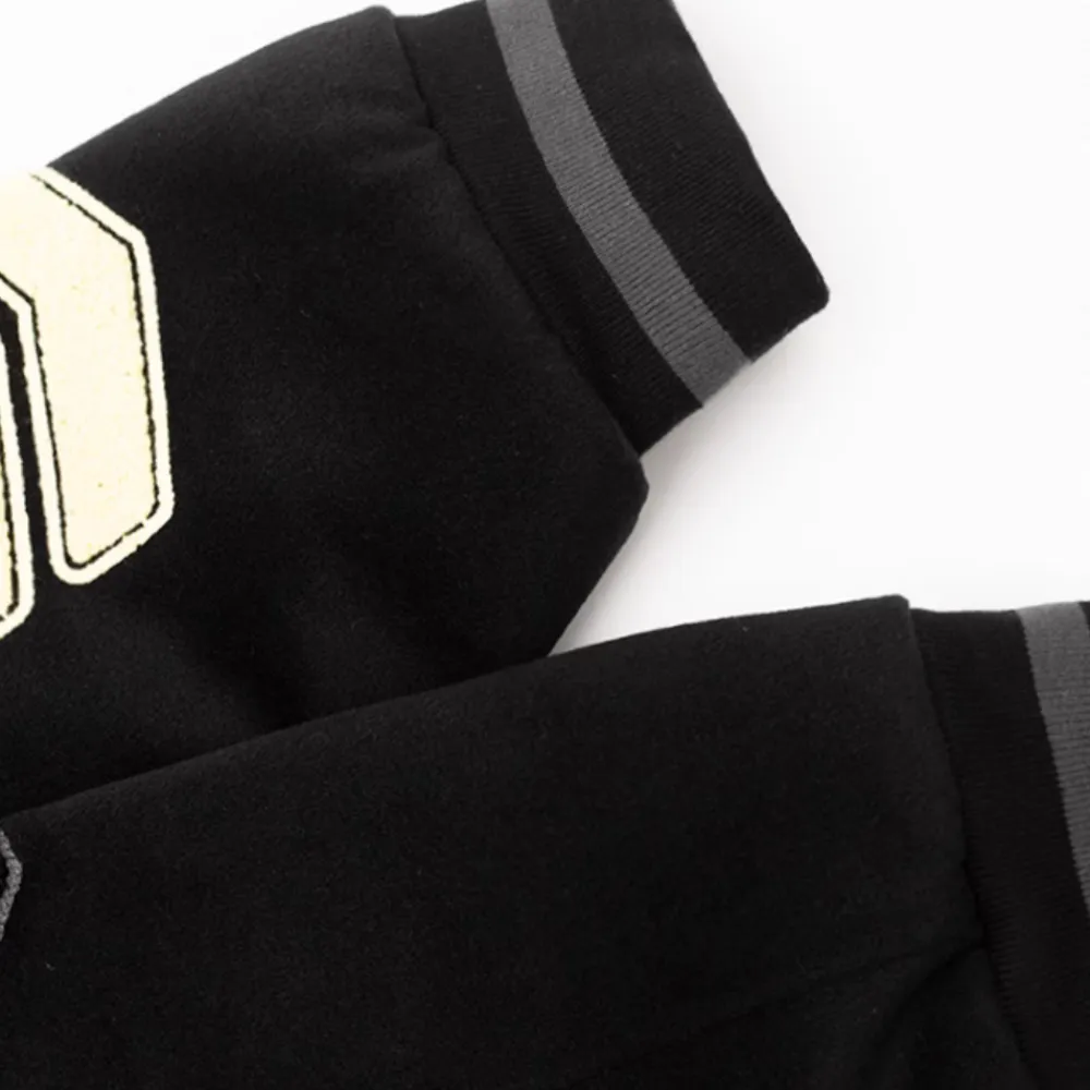 Black Wool Embroidered Jacket
