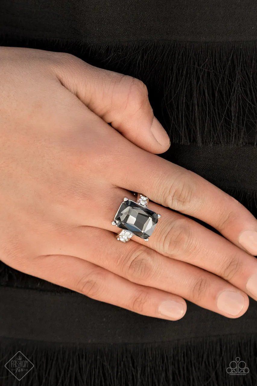 Bring Down the POWERHOUSE Silver Paparazzi Ring