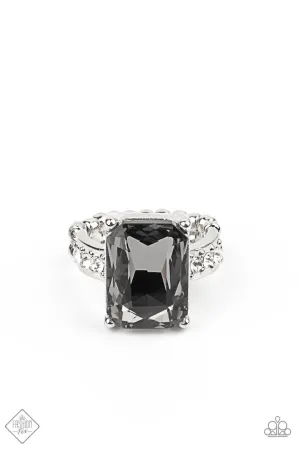 Bring Down the POWERHOUSE Silver Paparazzi Ring