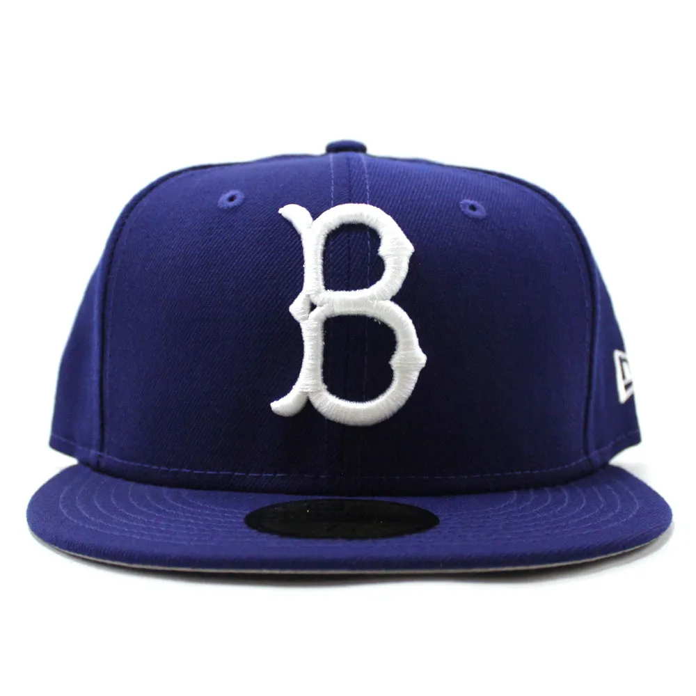 Brooklyn Dodgers 1949 New Era 59Fifty Fitted Hat (Cardinal Gray Under Brim)