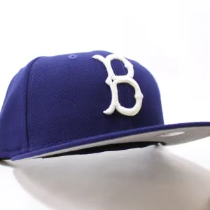 Brooklyn Dodgers 1949 New Era 59Fifty Fitted Hat (Cardinal Gray Under Brim)