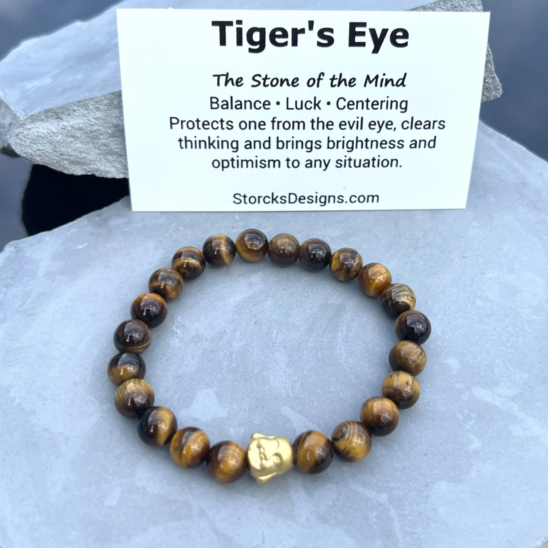 Brown Tiger's Eye Beaded Bracelet