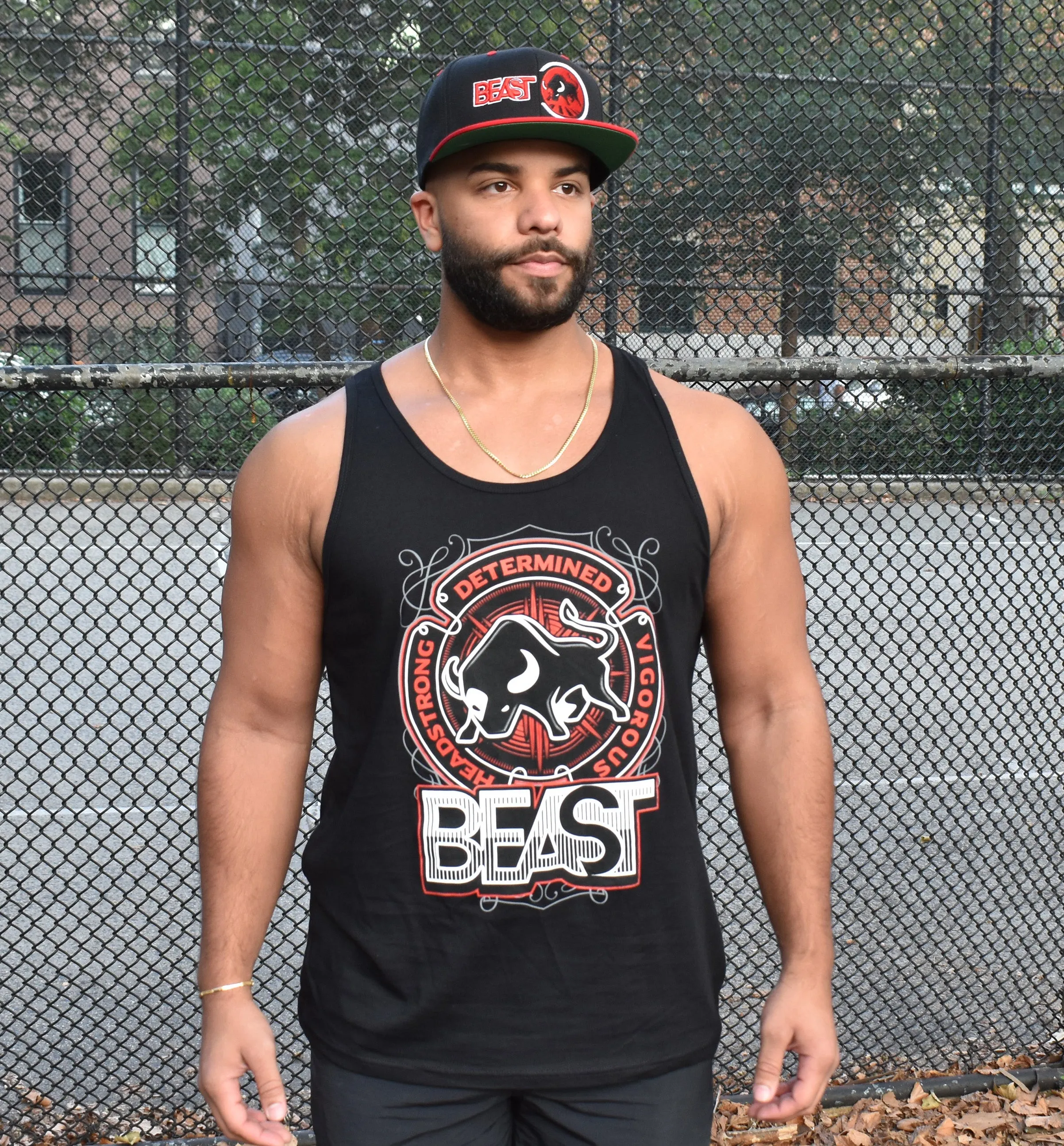Bull Beast Black Tank Top