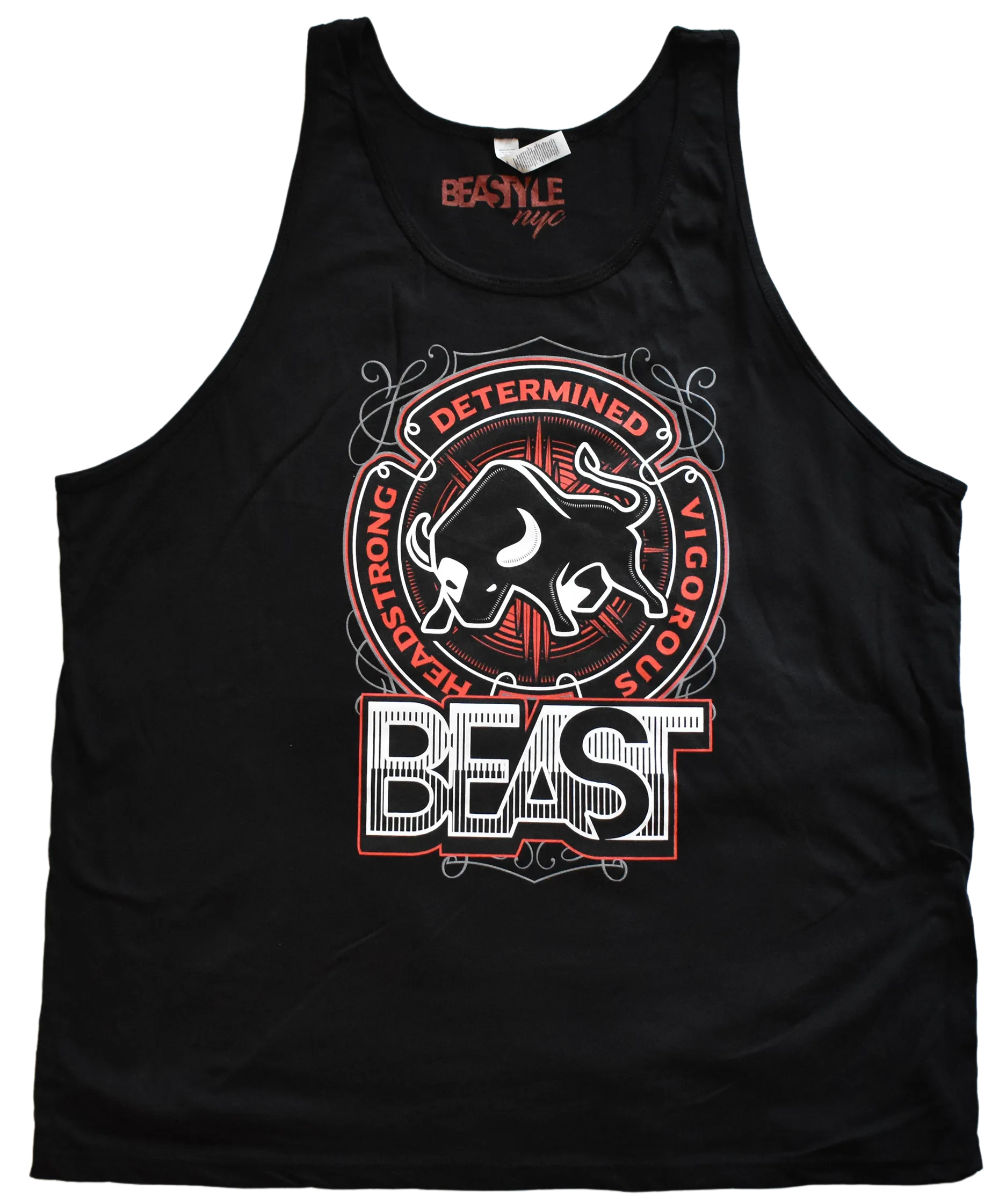 Bull Beast Black Tank Top