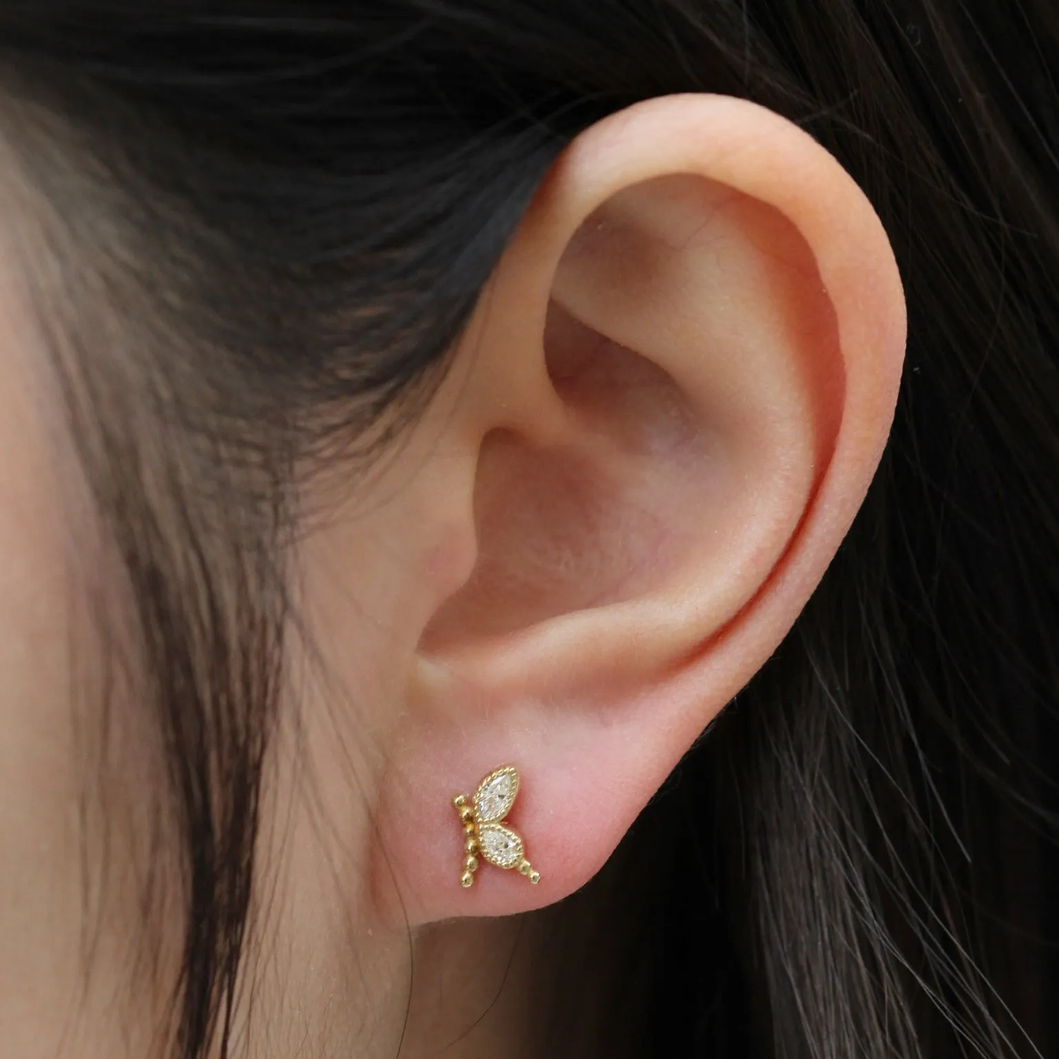 Butterfly Diamond Earrings