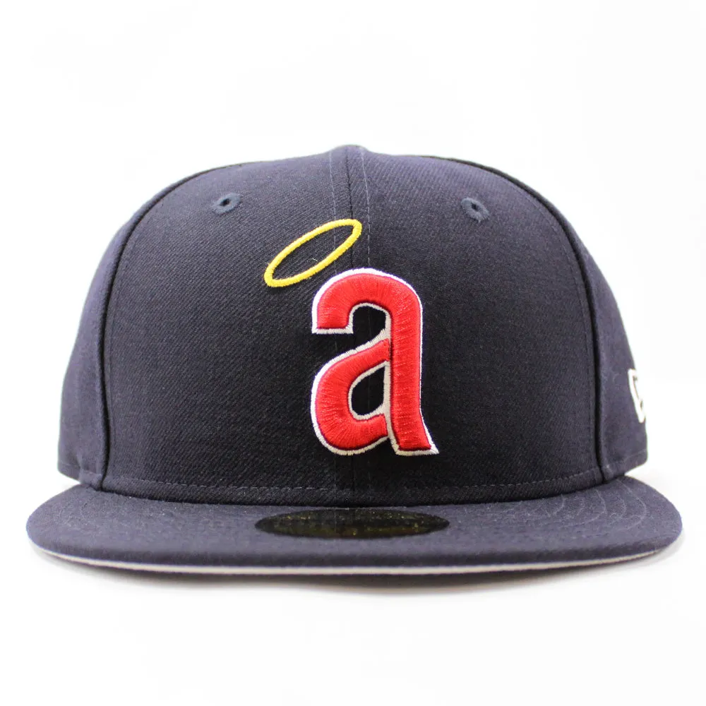 California Angels 1971 New Era 59Fifty Fitted Hat (Navy Gray Under Brim)