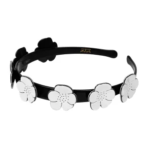 Camellia 1.5 cm White Alice Band