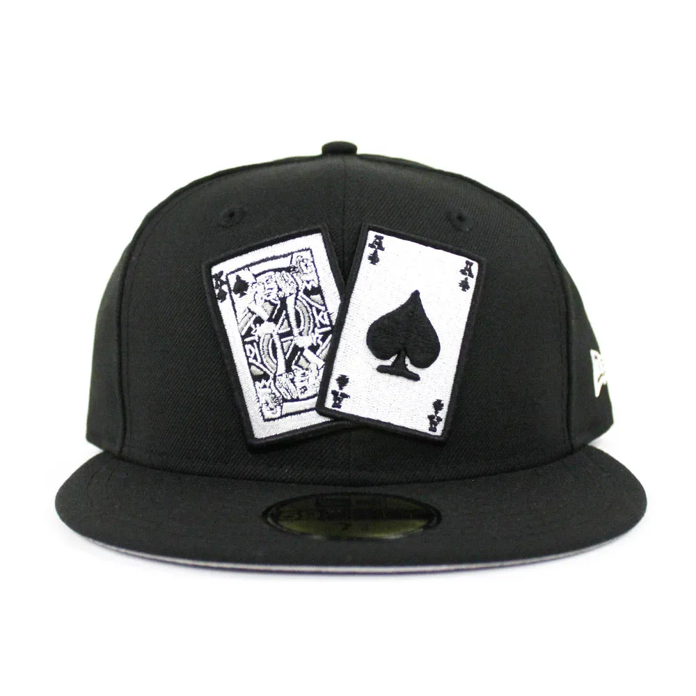 Card New Era 59Fifty Fitted Hat (Black Gray Under Brim)