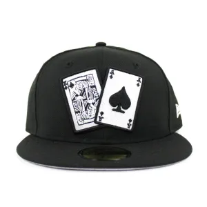 Card New Era 59Fifty Fitted Hat (Black Gray Under Brim)