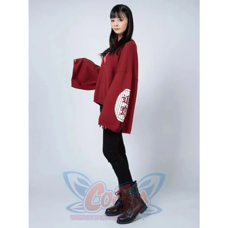 Cartoon Fox face Embroidery Tassels Sweater Pullover mp005913