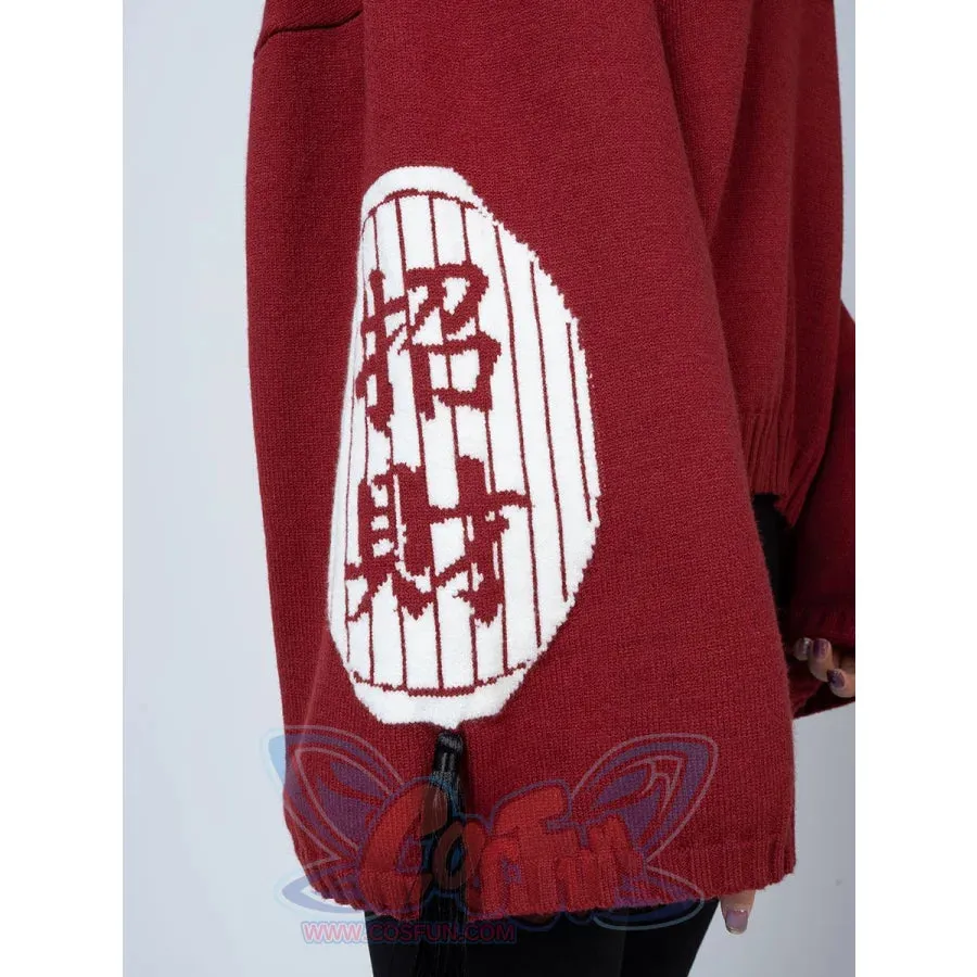 Cartoon Fox face Embroidery Tassels Sweater Pullover mp005913