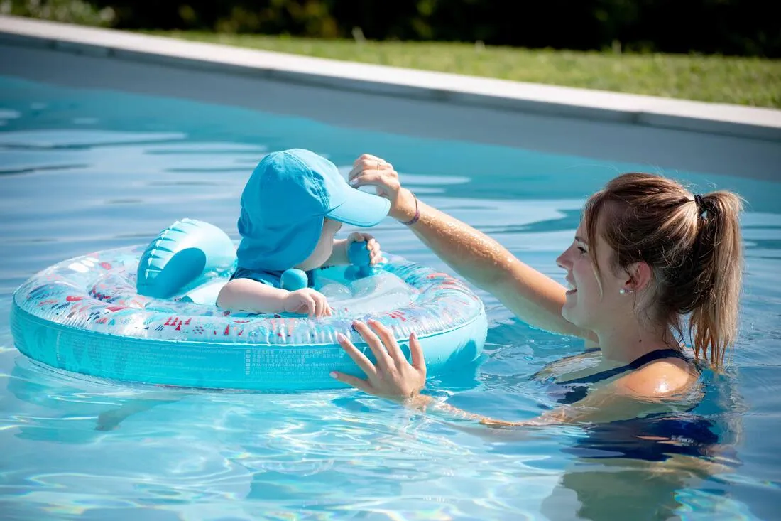 Casquette anti UV bébé nageur