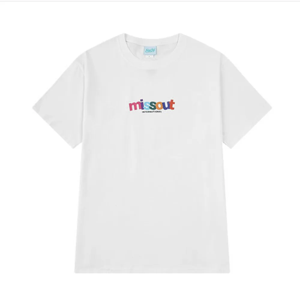 Casual Colorful Letter Print T-shirt