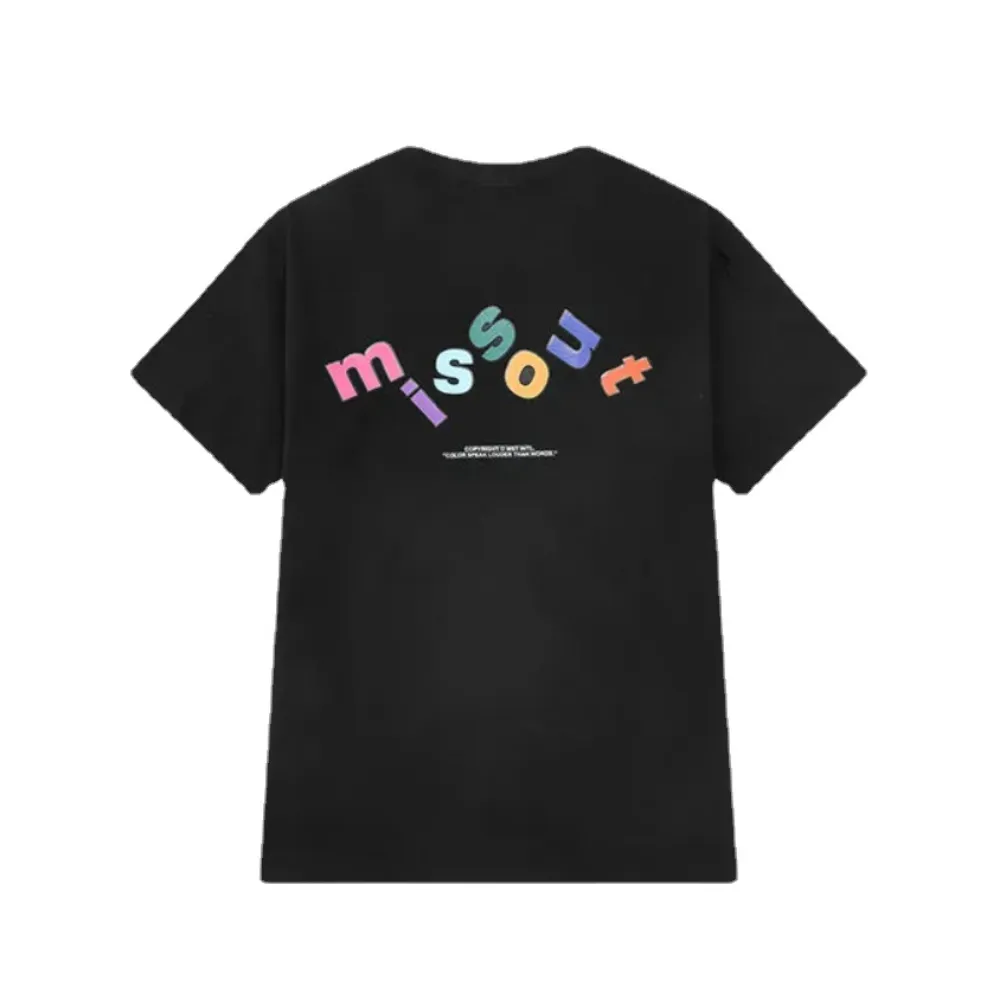 Casual Colorful Letter Print T-shirt