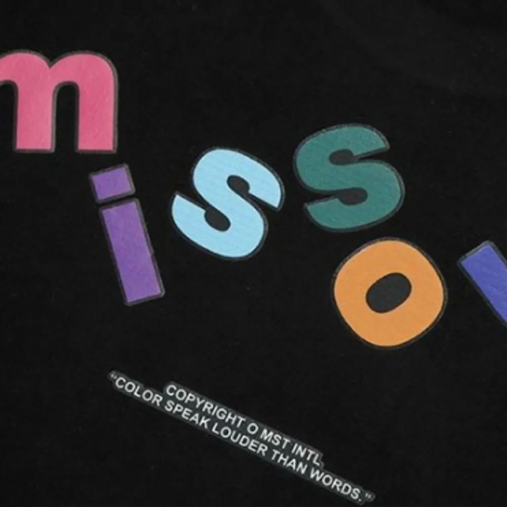 Casual Colorful Letter Print T-shirt