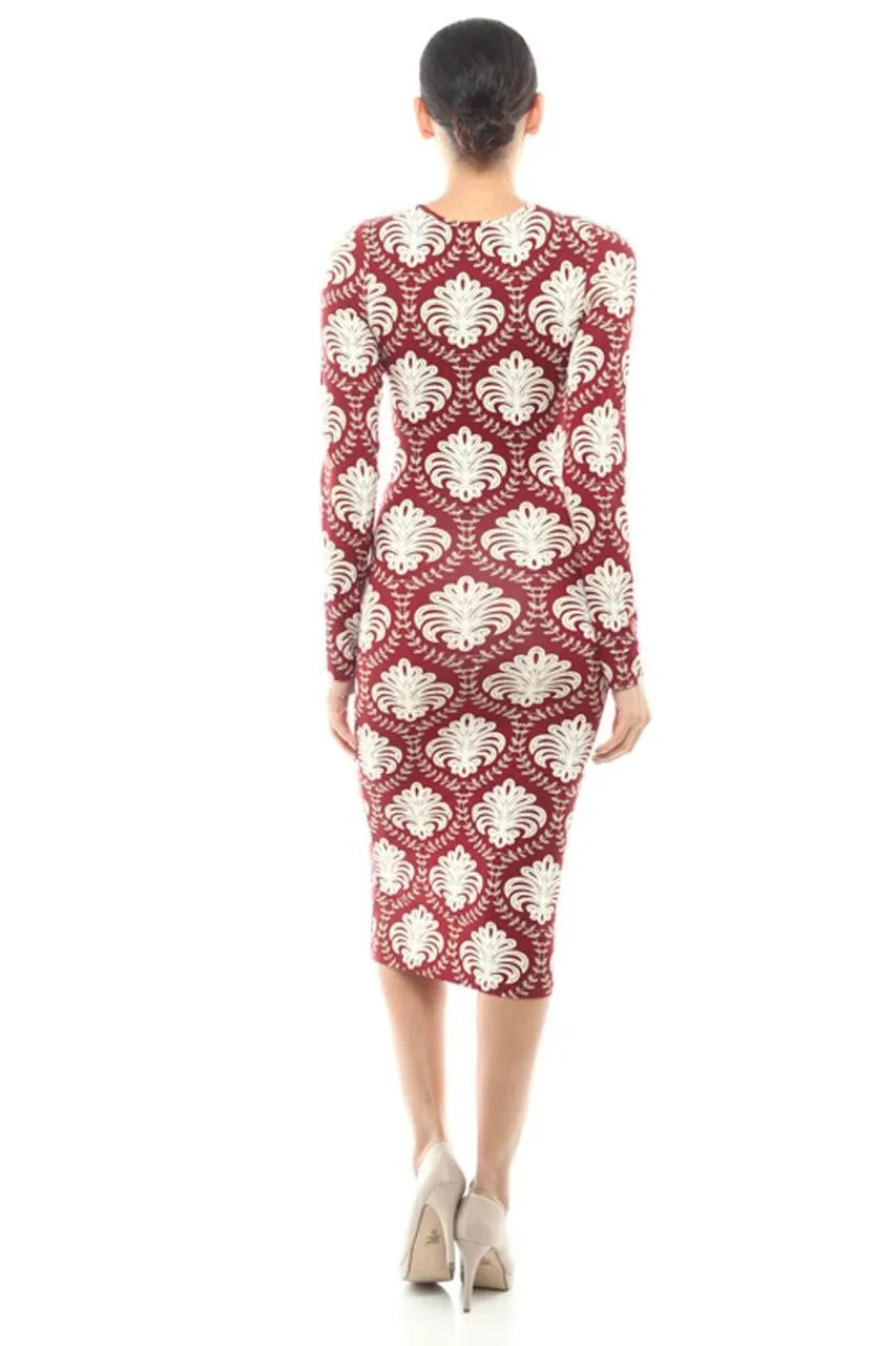 Casual Dress Dress Horizantal Tribal Black Purple