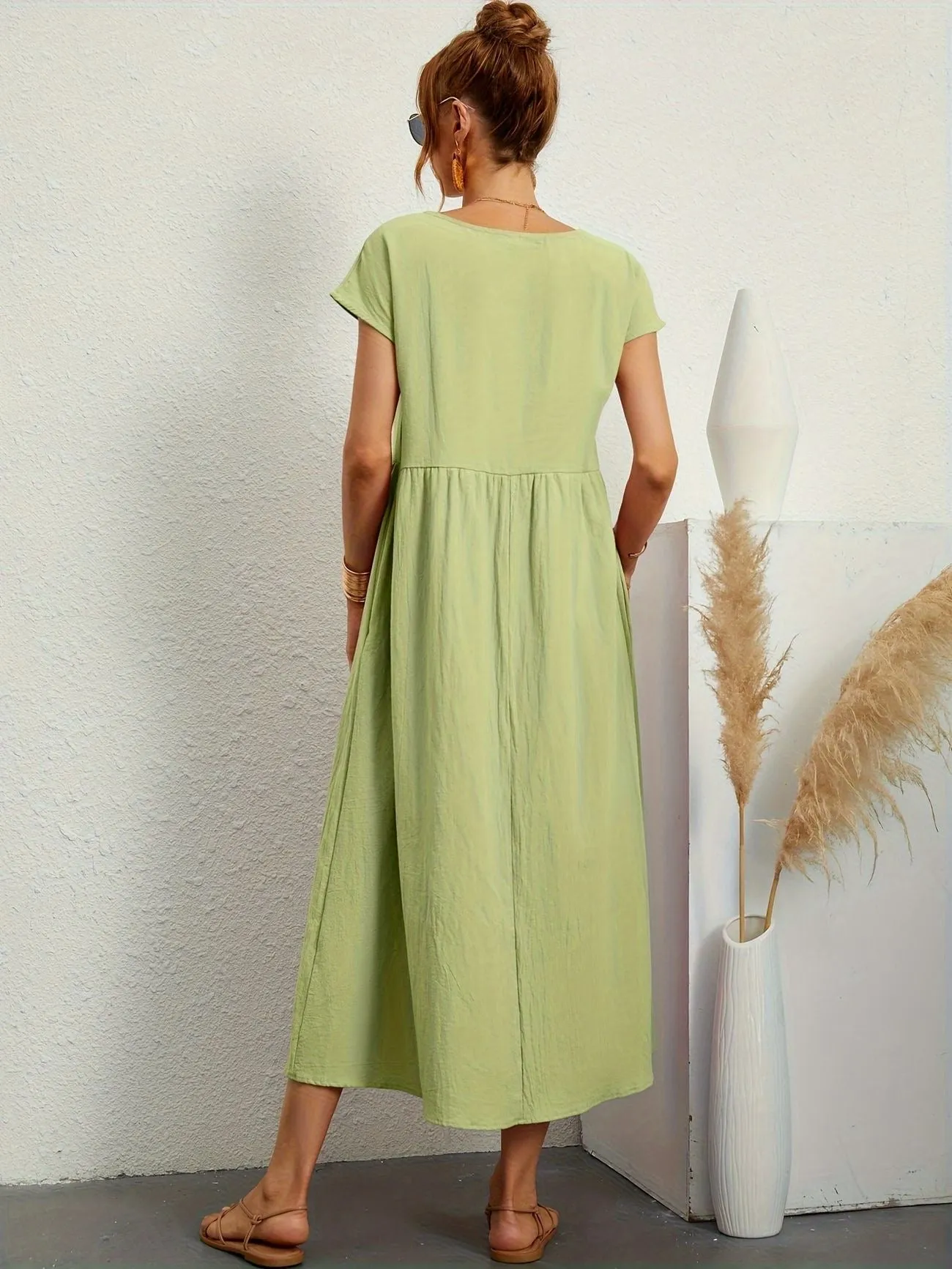 Casual Maxi Dress | Short Sleeve, Flowy & Comfortable