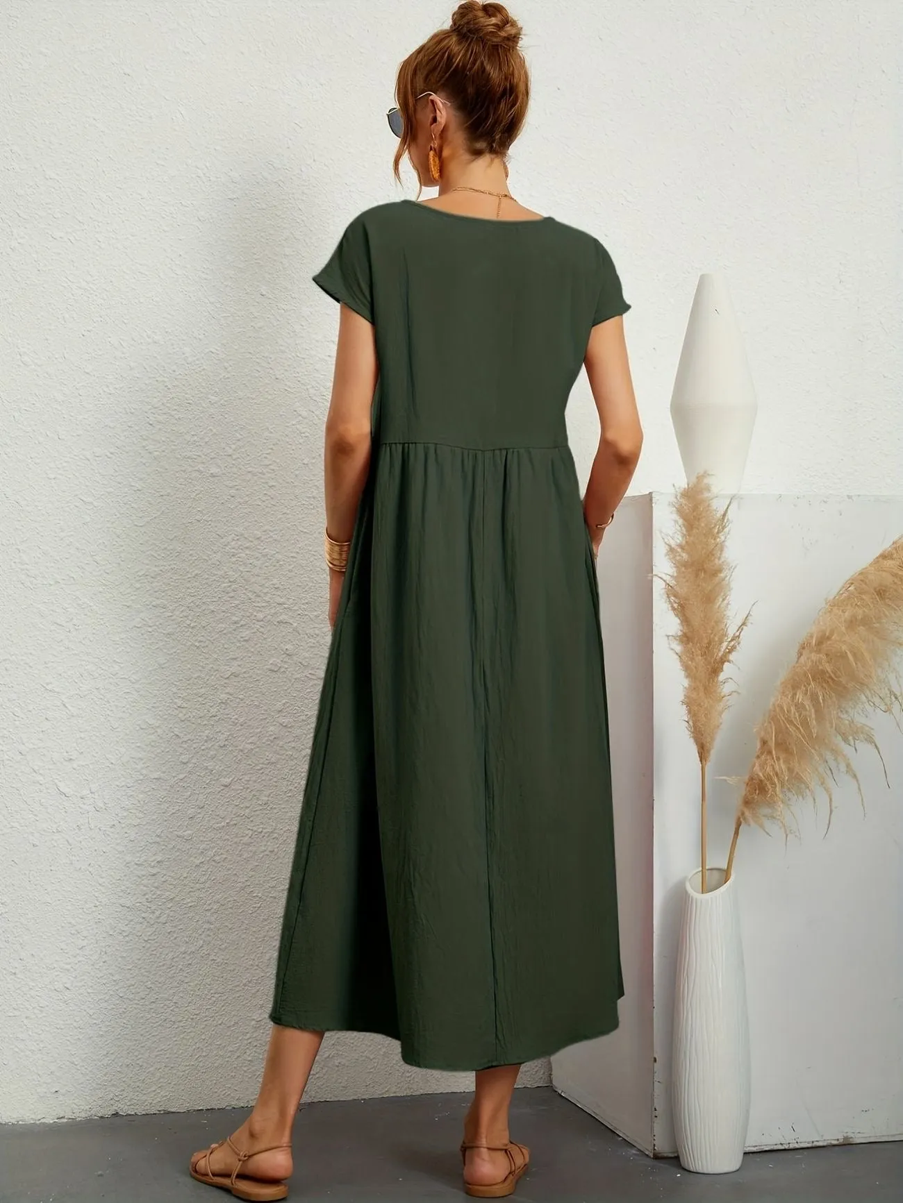 Casual Maxi Dress | Short Sleeve, Flowy & Comfortable