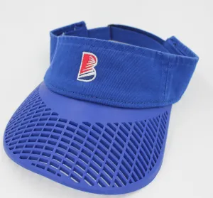 Casual Visor - "B" Blue w/ Blue Brim