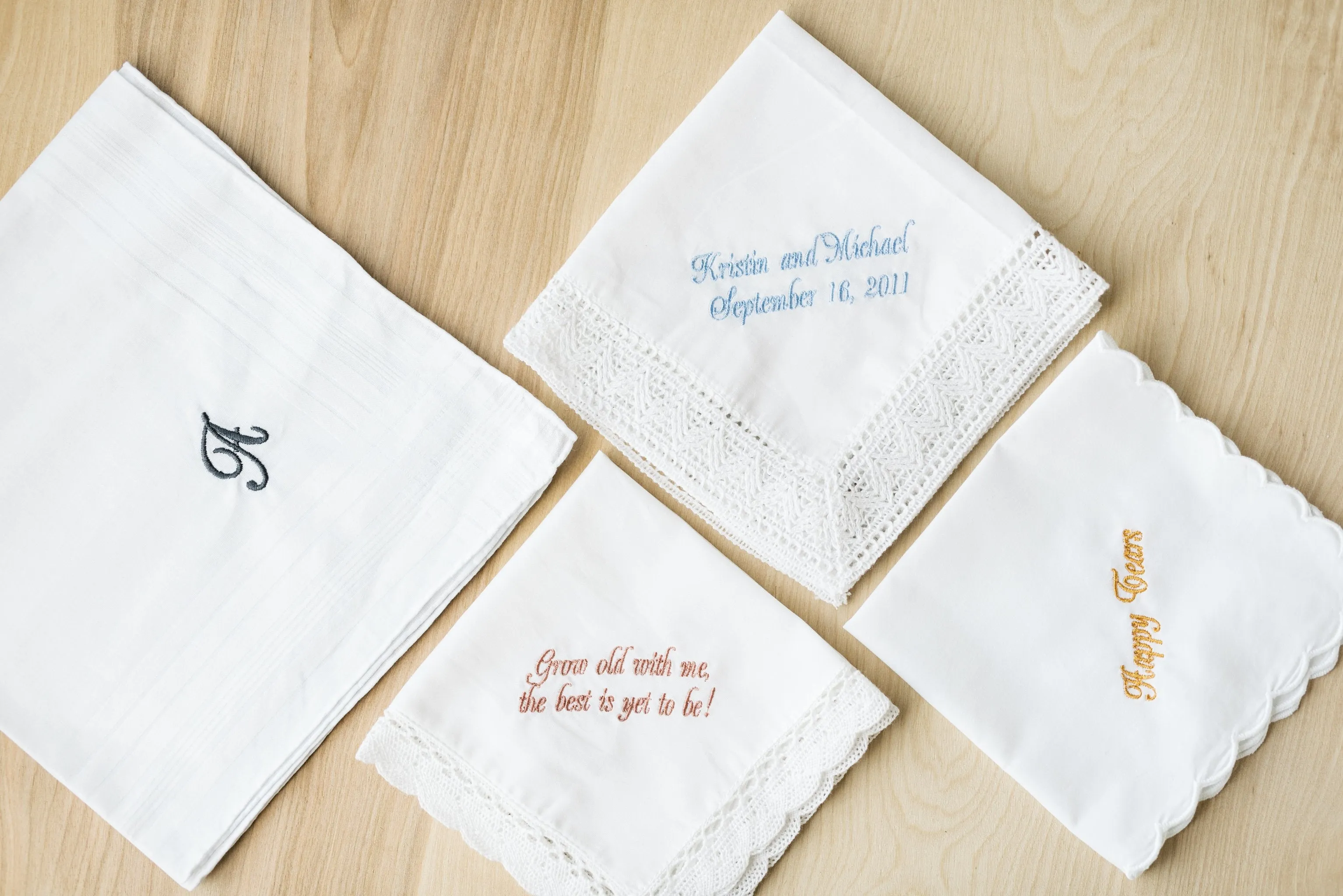Chapel Lace Embroidered Bridal Handkerchief