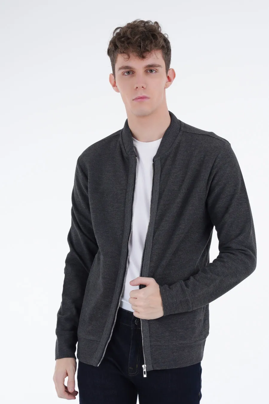 Charcoal Knit Upper