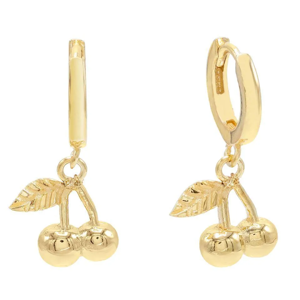 Cherry Huggie Earring