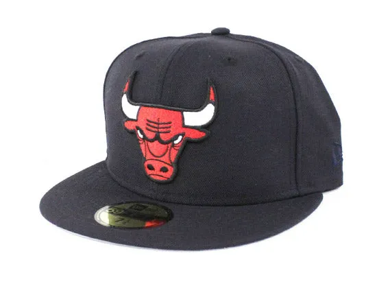 Chicago Bulls New Era 59Fifty Fitted Hat (Navy Gray Under Brim)