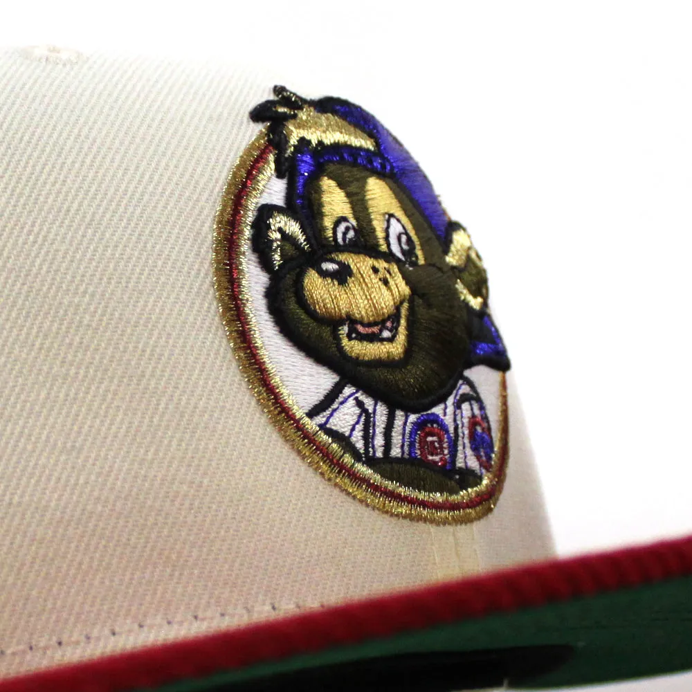 Chicago Cubs 1990 All Star Game New Era 59Fifty Fitted Hat (Chrome White Red Green Under Brim)