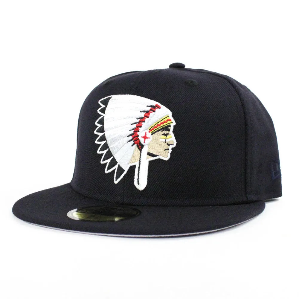 Chiefs New Era 59Fifty Fitted Hats (Navy Gray Under Brim)
