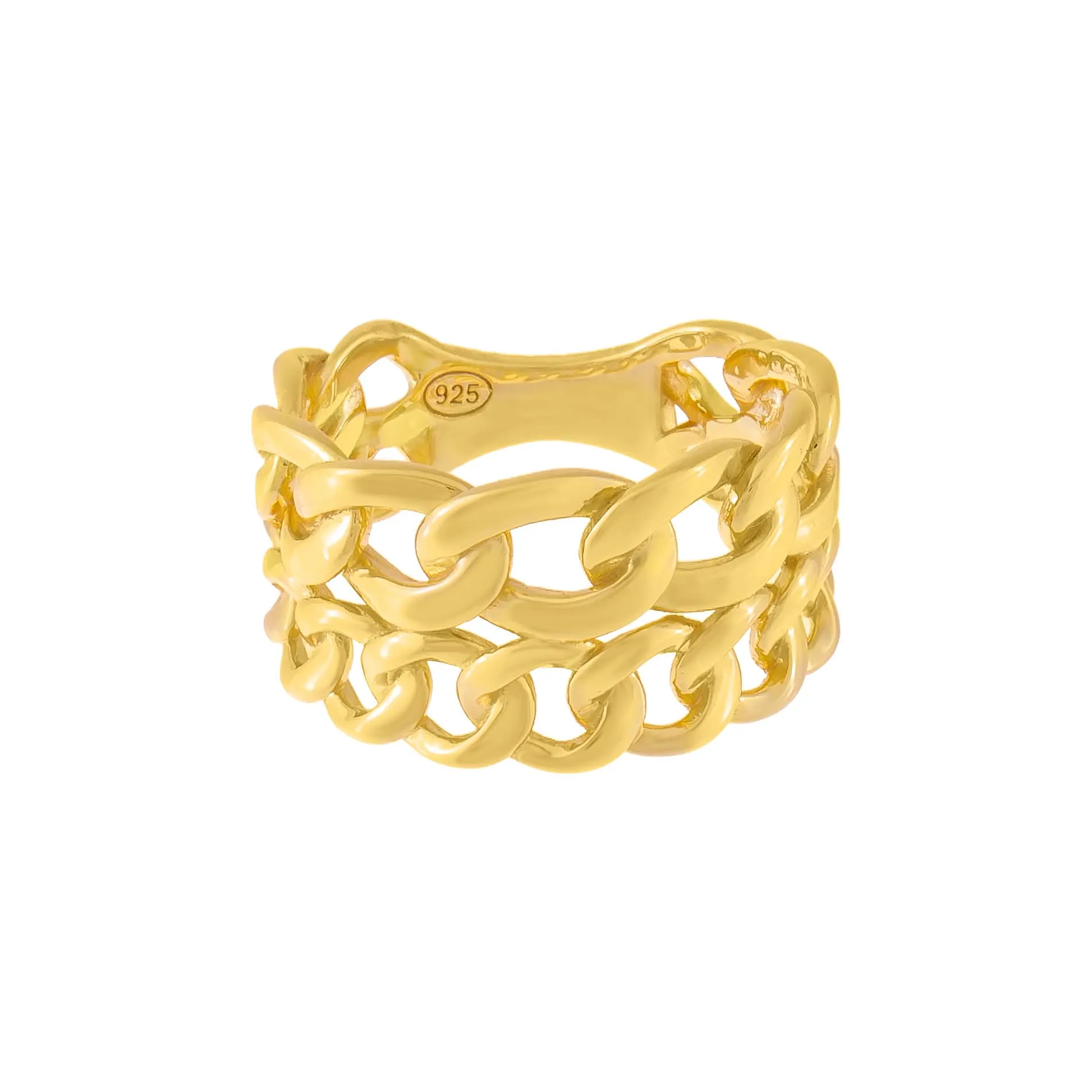 Chunky Double Chain Ring