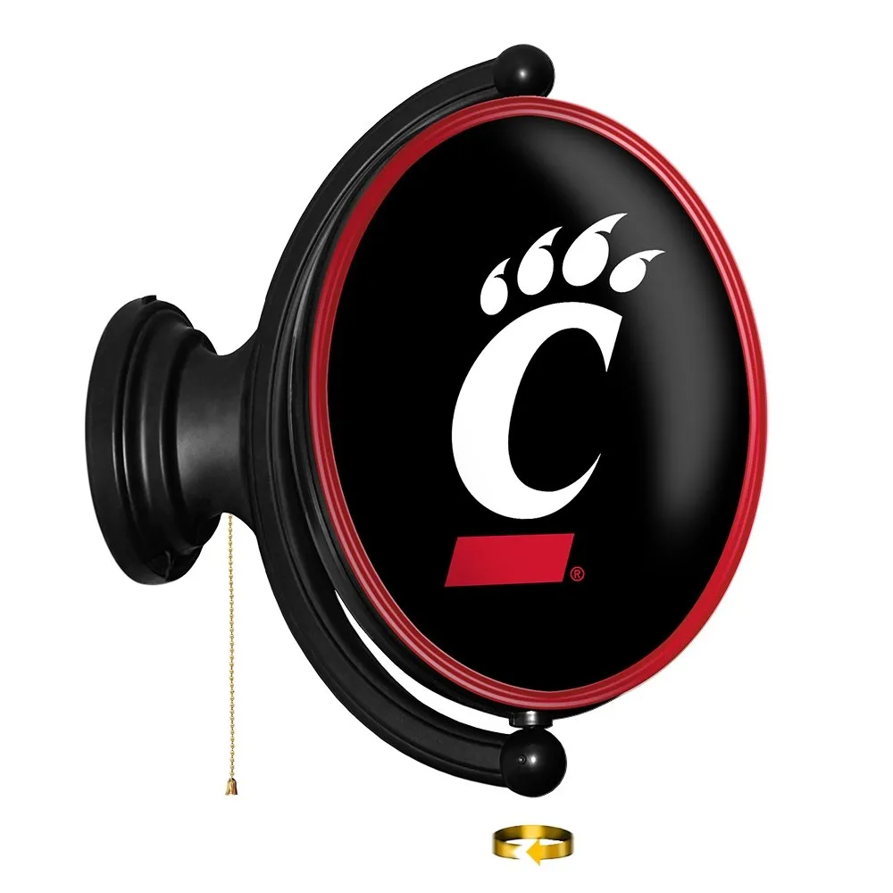 Cincinnati Bearcats: Original Oval Rotating Lighted Wall Sign