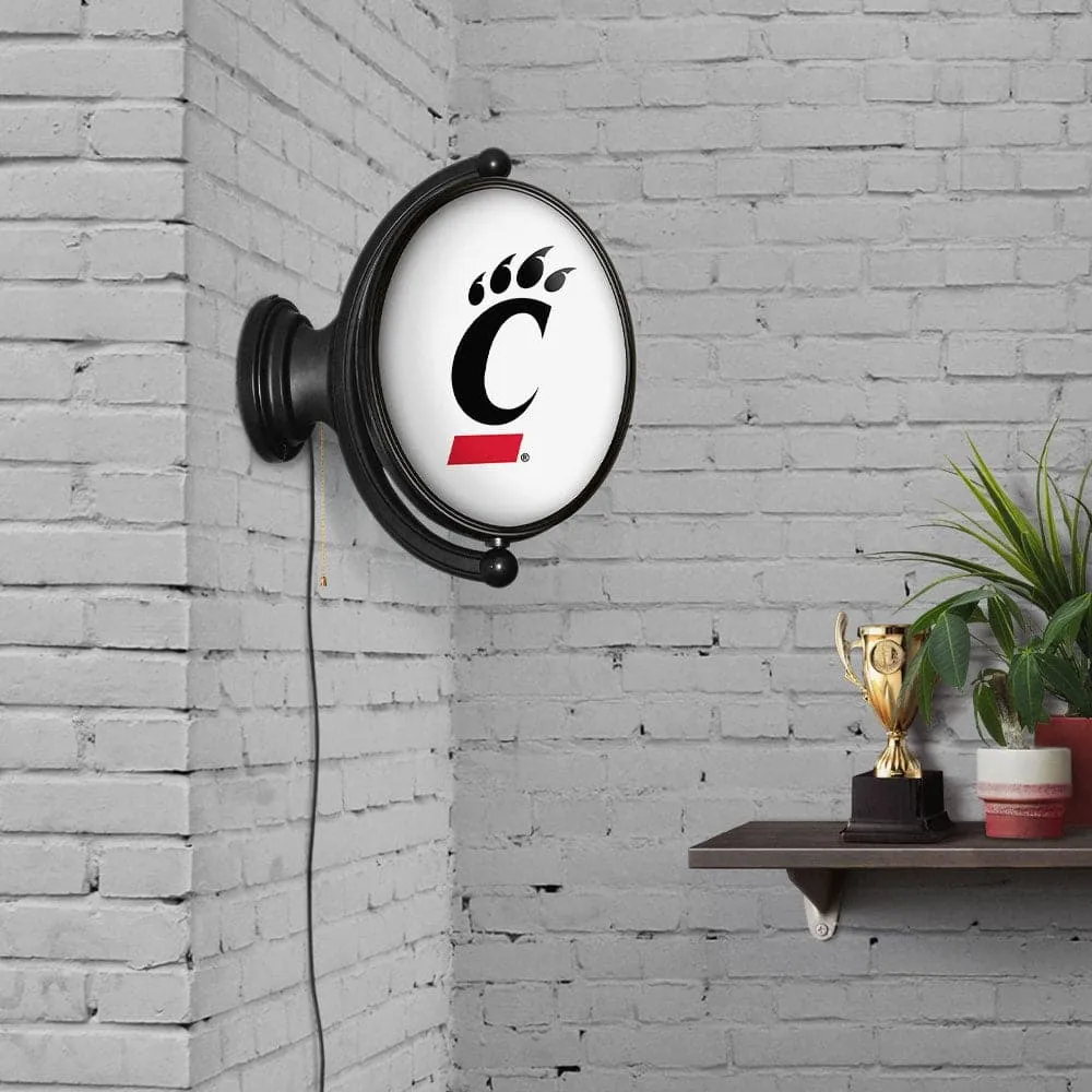 Cincinnati Bearcats: Original Oval Rotating Lighted Wall Sign