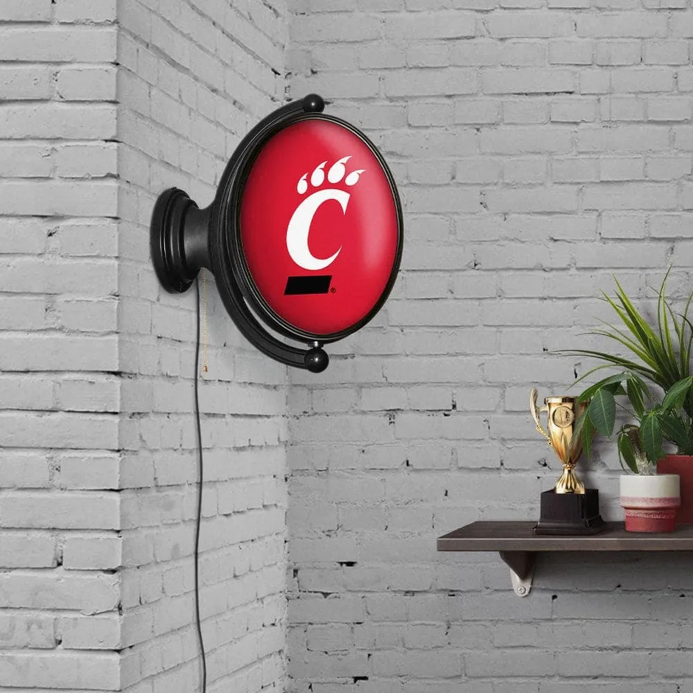 Cincinnati Bearcats: Original Oval Rotating Lighted Wall Sign