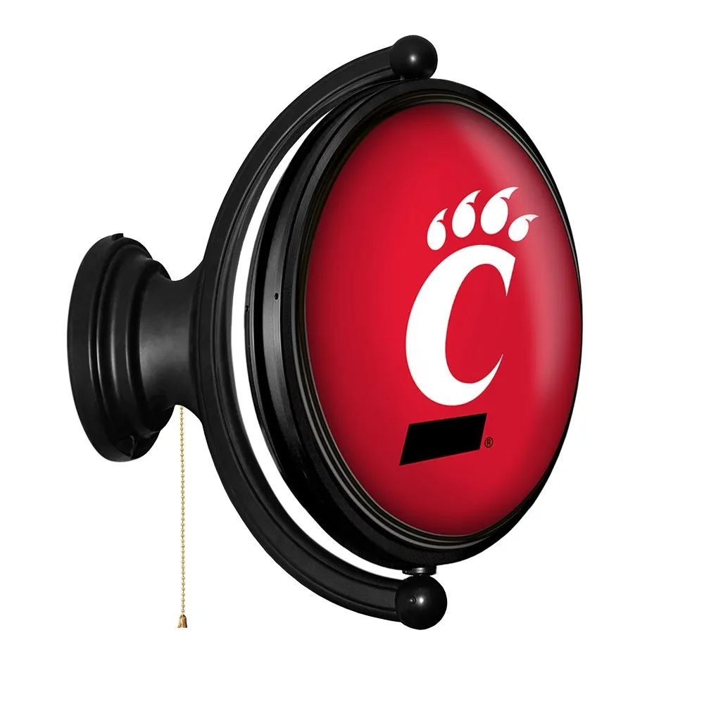 Cincinnati Bearcats: Original Oval Rotating Lighted Wall Sign