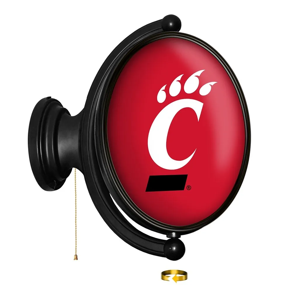 Cincinnati Bearcats: Original Oval Rotating Lighted Wall Sign