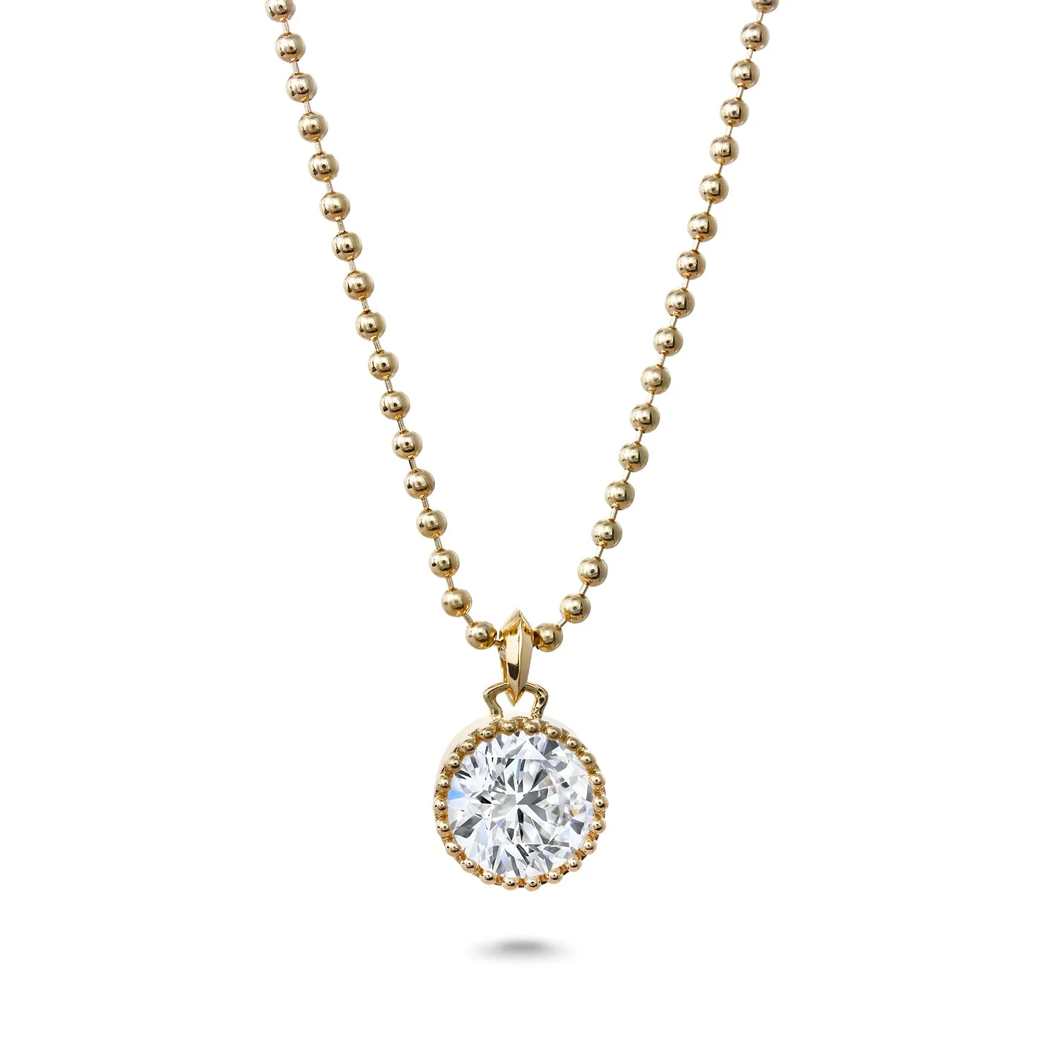 Clarity Diamond™ 3.00ct Lab Grown Round Diamond Pocket Watch Pendant
