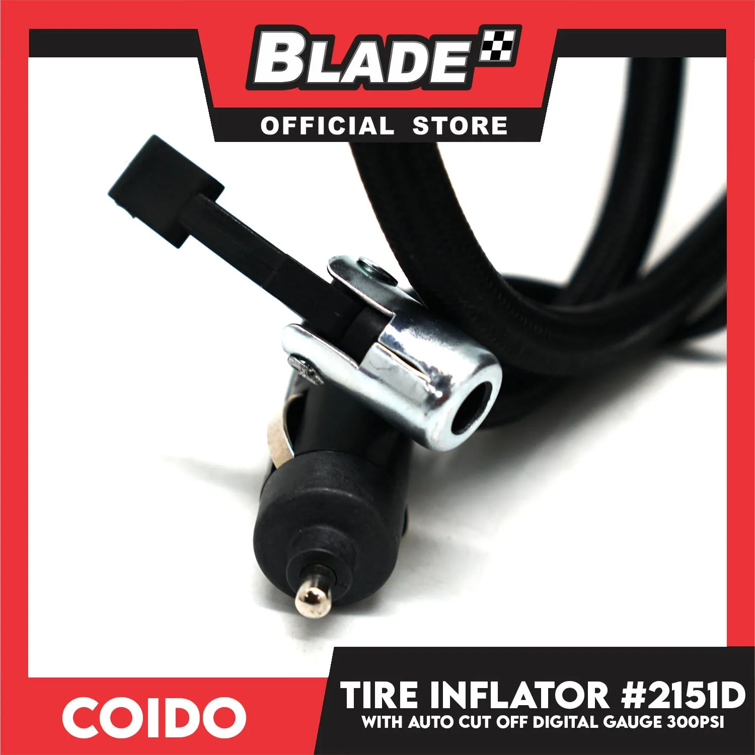 Coido Tire Inflator #2151D with Auto Cut Off Digital Gauge