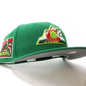 Colorado Rockies 25TH Anniversary New Era 59Fifty Fitted Hat V2 (Glow in the Dark MTN DEW Kelly REFLECTIVE 3M Under Brim)